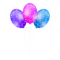 realista fiesta globos png