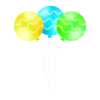 réaliste fête des ballons png