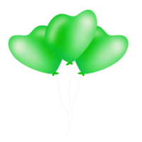 réaliste vert des ballons png