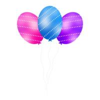 realista fiesta globos png