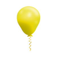 realistisch geel ballon png