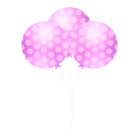 realista rosado globos png