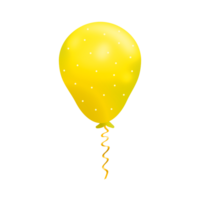 realista amarelo balão png