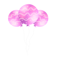 réaliste rose des ballons png