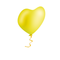 realistisch geel ballon png