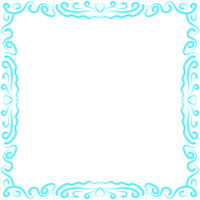 hand drawn floral frame png