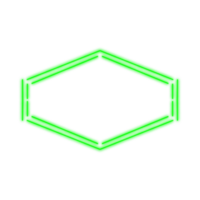 Green Neon Frame Banner png