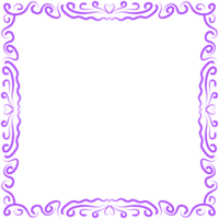 hand drawn floral frame png