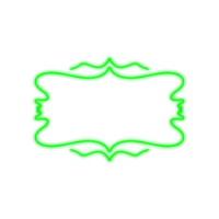 Grün Neon- Rahmen png