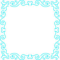 hand getekend floral frame png