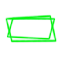 groen neon kader banier png