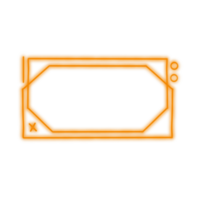 Orange Neon Frame png