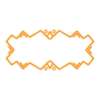 Orange Neon Frame png