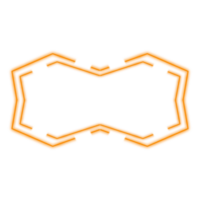 Orange Neon Frame png