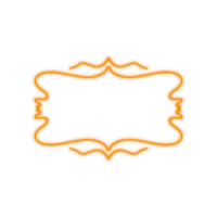 Orange Neon Frame png