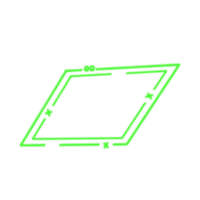 astratto neon telaio png