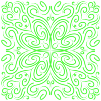 Blumen- Linie Ornament Muster png