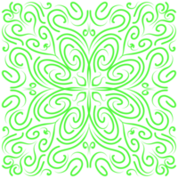 Floral Line Ornament Pattern png