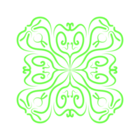 abstrakt Blumen- Linie Ornament png