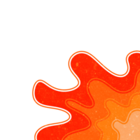 Abstract Wavy Shape Corner png