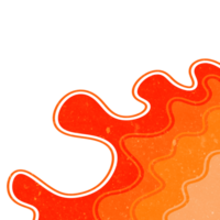 Abstract Wavy Shape Corner png