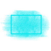 Cyan Grunge Brush Banner png