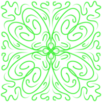 verde scarabocchio floreale modello png