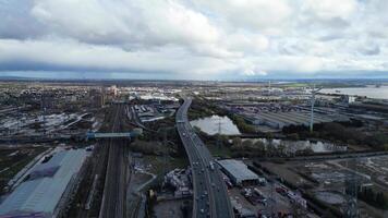 magnifique métrage de dagenham Londres ville de Angleterre Royaume-Uni. Mars 2ème, 2023 video