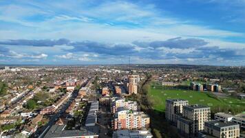 Time Lapse High Angle View of Central Watford City of England UK. March 3rd, 2024 video