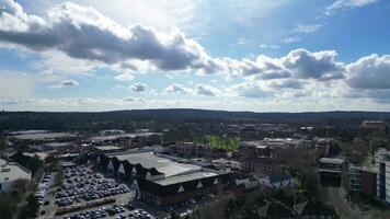 Time Lapse High Angle View of Central Watford City of England UK. March 3rd, 2024 video