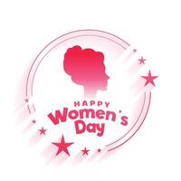 beautiful happy women's day celebration background design vector