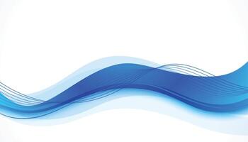 modern and abstract smooth blue gradient background design vector