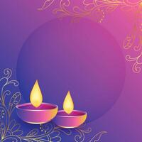 happy diwali celebration background with image or text space vector