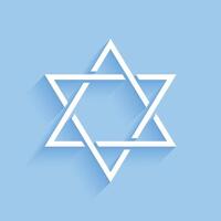 elegant david star jewish religious background for eternal peace vector