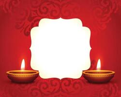 nice traditional diwali festival poster with image or text space vector