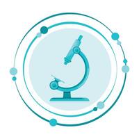 Microscope vector illustration graphic science icon symbol