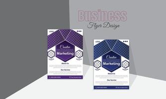 Corporate business flyer template design vector