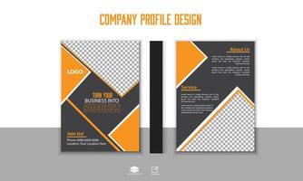 Corporate business simple n company profile brochure design print ready file, fully editable vector