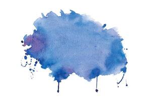 blue watercolor stain texture background design vector