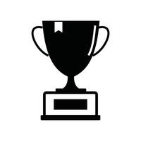 trophy cup icon over white background, silhouette style, vector illustration. resources graphic element design. Vector illustration with an educational theme.