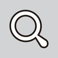 Magnifying glass icon. Search symbol. Flat design style eps 10. resources graphic element design. Vector illustration with a technology theme and application UI