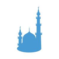 Mosque icon on white background. Flat style. Vector illustration. resources graphic element design. Vector illustration with a religious theme. Place of worship for Muslims