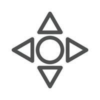 Arrows line icon, linear style pictogram isolated on white. Symbol, logo illustration. Editable stroke. resources graphic element design. Application and technology UI themes vector