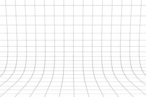 resumen curvo perspectiva cuadrícula líneas diseño diseño vector
