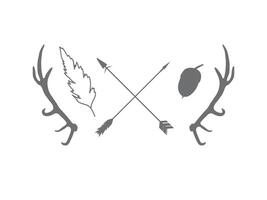 Deer Hunter Heads set vector