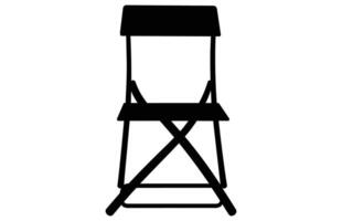 Folding Chair silhouette,Folding chair vector illustration.Chairs Vector Silhouette