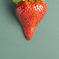 AI generated strawberry fruit isolated on a transparent background generative ai photo