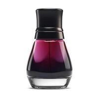 AI generated Sleek Pink Nail Polish Bottle photo