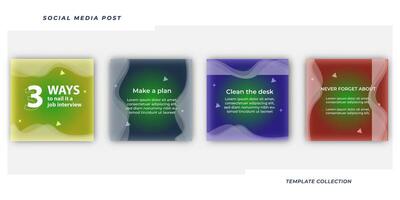 Tips social media tutorial, tips, post banner layout template background design element vector