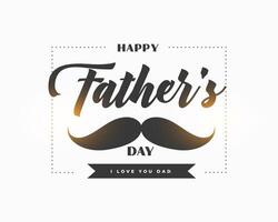 father's day greeting card show your love for dad vector